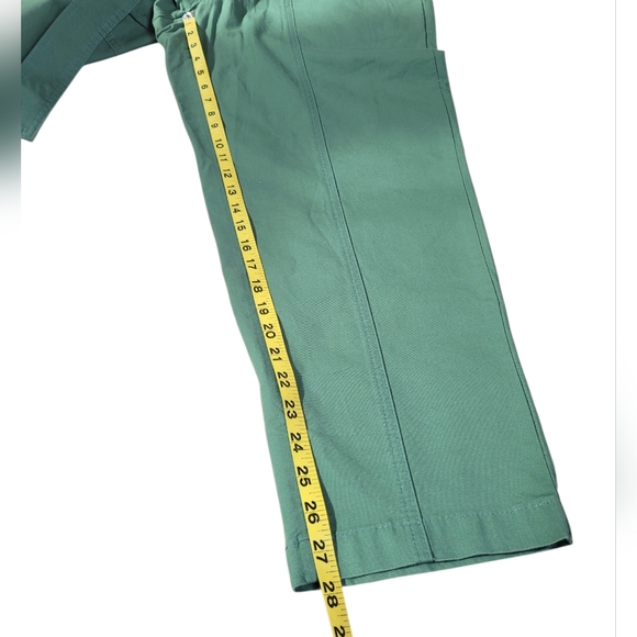 A NEW DAY Stretch High Rise Taper Ankle Tie Front Pant In Olive Size 14 - Picture 10 of 13